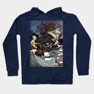 Peter Pan at Kensington Gardens (frontispiece) - Arthur Rackham Hoodie